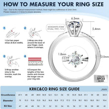 Moissanite Verlobungsring Damen 1 Karat Diamant VVS1