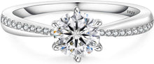 Moissanite Verlobungsring 1.0 Karat D 56