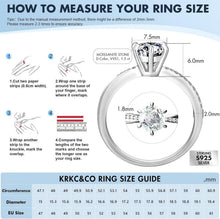 Moissanit Verlobungsring Damen 1,5 Karat D Diamant VVS1 925