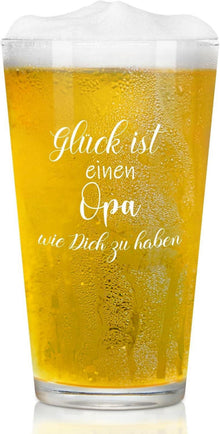Bierglas für Opa mit Gravur 15oz - WeihnachtsgeschenkInputBorder