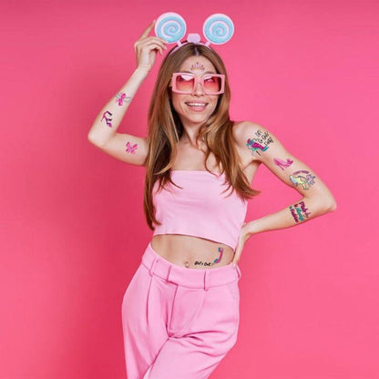 10 Blätter Tattoo Kinder Mädchen Prinzessin Einhorn Aufkleber