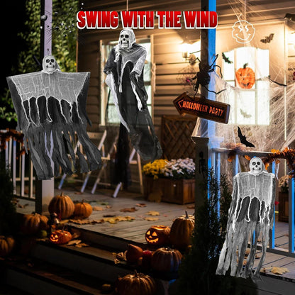 Halloween Deko 2X Skelett Geister 80cm Hängend Gruseligraritäten