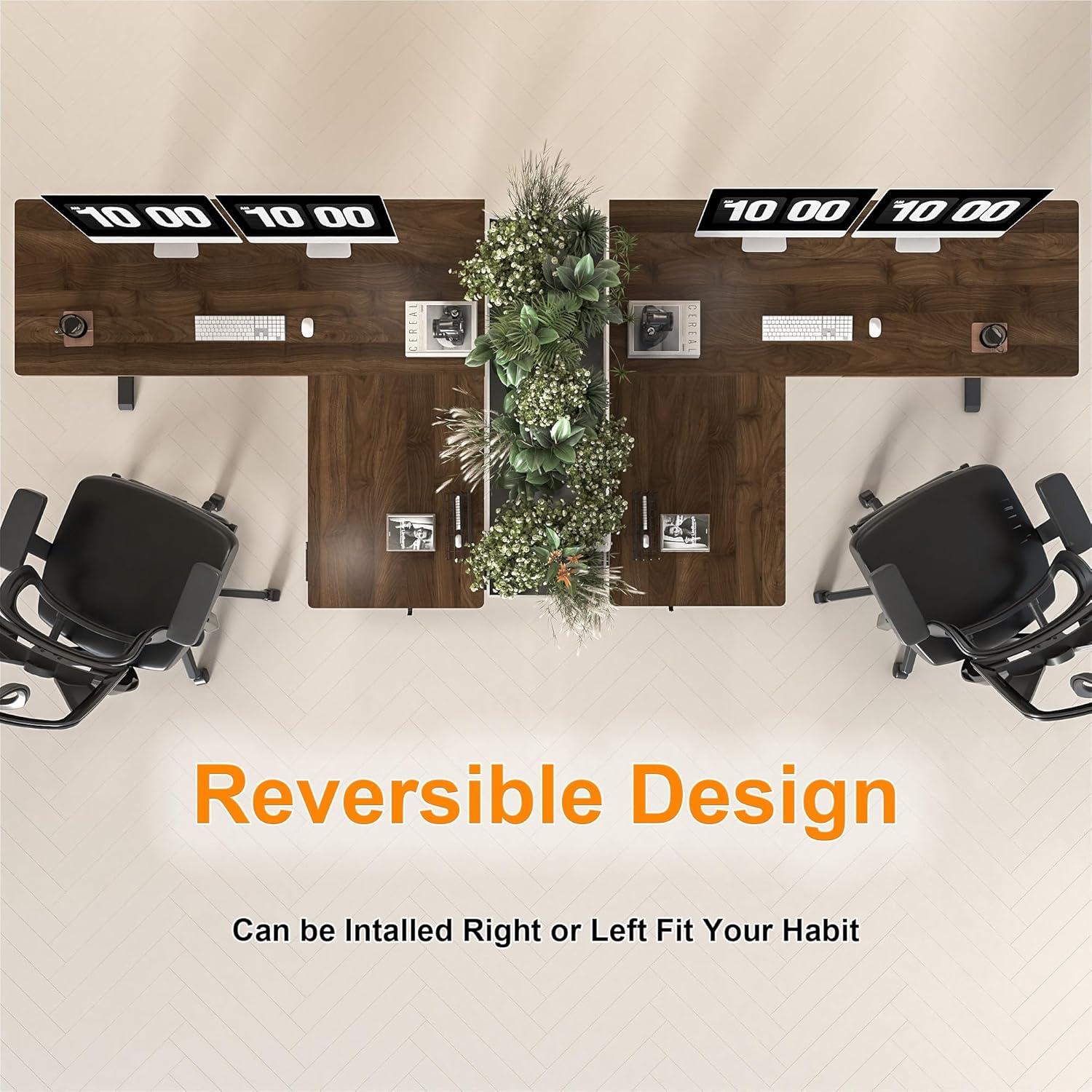 Elektrischer Höhenverstellbarer L-förmiger Schreibtisch - 160x140 cm Stehpult mit Memory Funktion und Antikollisionstechnologie