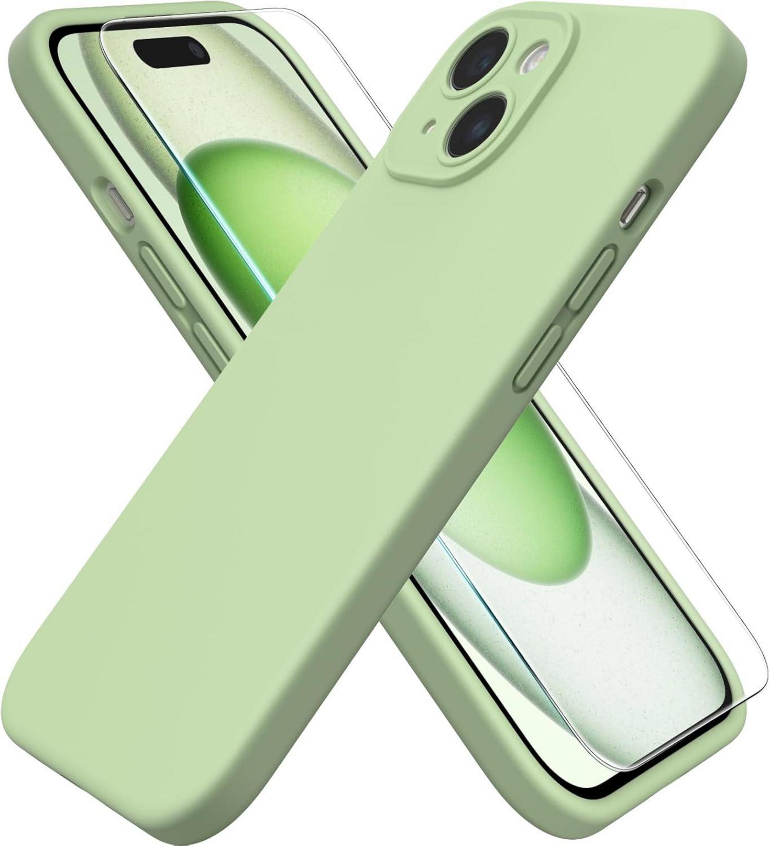 Hülle für iPhone 15 - Liquid Silicone mit Kameraschutz
