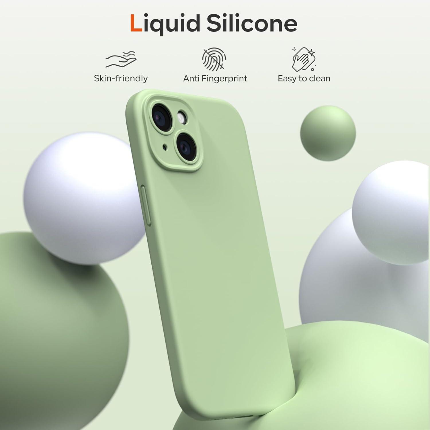 Hülle für iPhone 15 - Liquid Silicone mit Kameraschutz