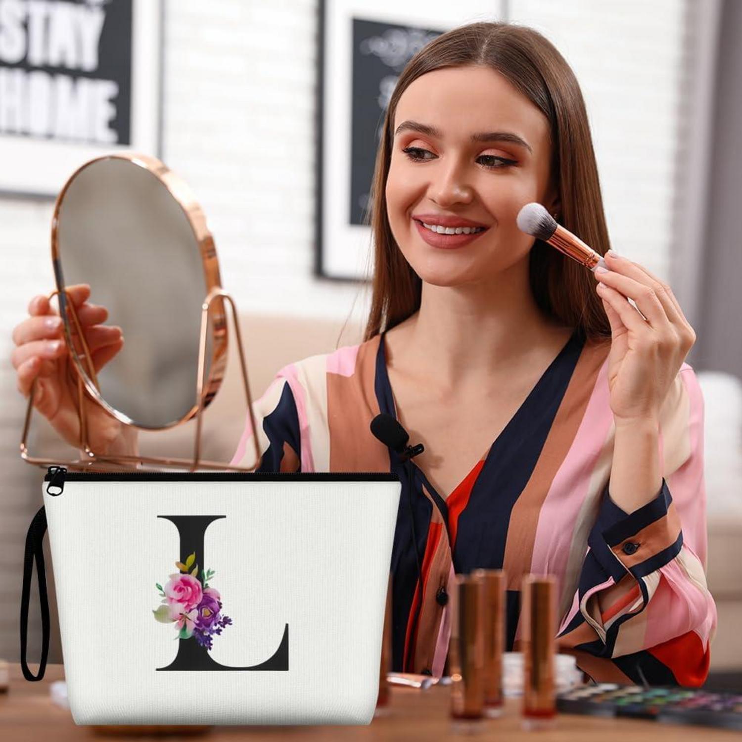 Kosmetiktasche Damen Leinwand Make-up Organizer Groß Kapazität