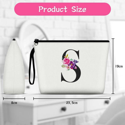 Aucuu Kosmetiktasche Damen Leinwand Make-up Groß Kapazität
