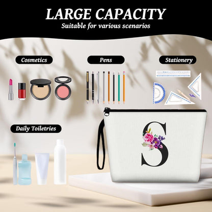 Aucuu Kosmetiktasche Damen Leinwand Make-up Groß Kapazität
