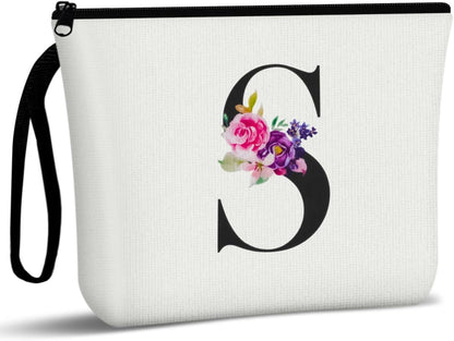 Canvas Kosmetiktasche Regenbogenmuster, Groß Kapazität Make-up-Tasche
