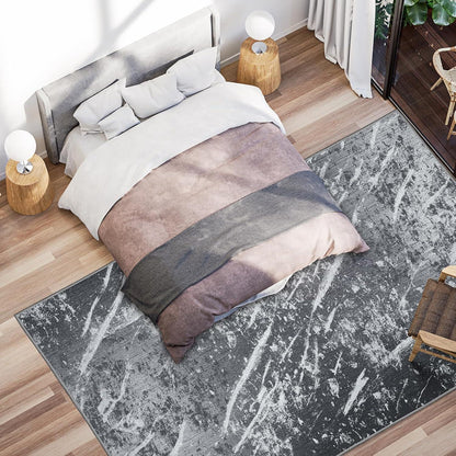 Vamcheer Teppich Kurzflor Moderner Schlafzimmer