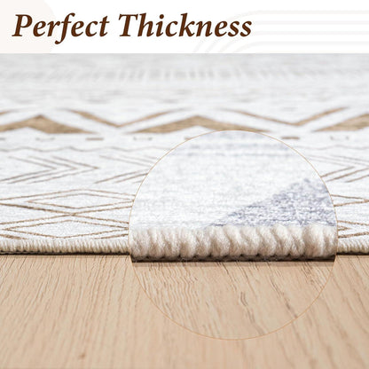 Modernes Teppich Vintage-Optik Boho Style Beige 200x300cm