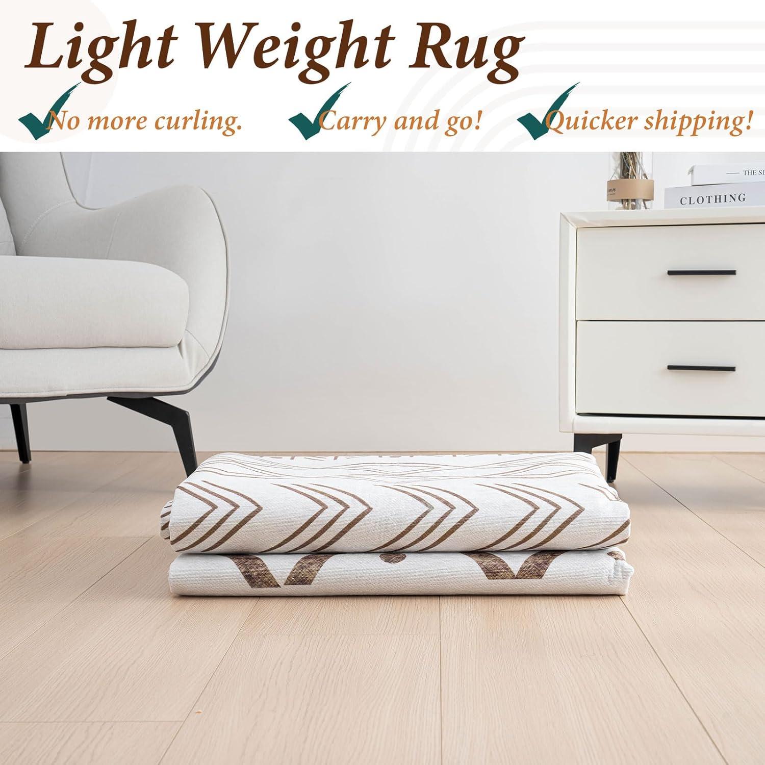 Modernes Teppich Vintage-Optik Boho Style Beige 200x300 cm
