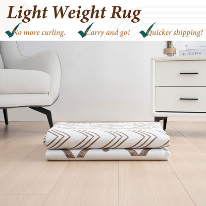 Modernes Teppich Vintage-Optik Boho Style Beige 200x300 cm