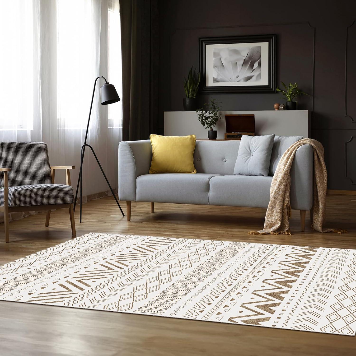 Modernes Teppich Vintage-Optik Boho Style Beige 200x300 cm