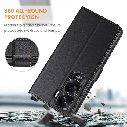 Handyhülle für Honor 90 Lite - Leder Klapphülle mit