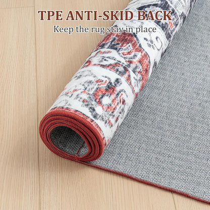 Teppich Vintage-Kurzflor Outdoor Flauschig Weich Schlafzimmer