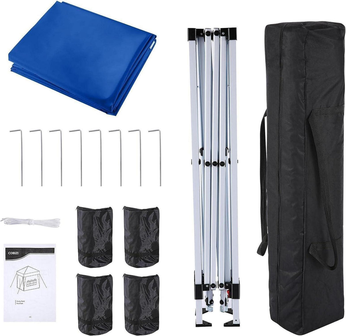 Pavillon 3x3 Wasserdicht Stabil UV-Schutz 50+ für Camping Strand