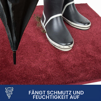 Rotter Läufer Teppich 80x178 cm – Schmutzfangmatte Innen