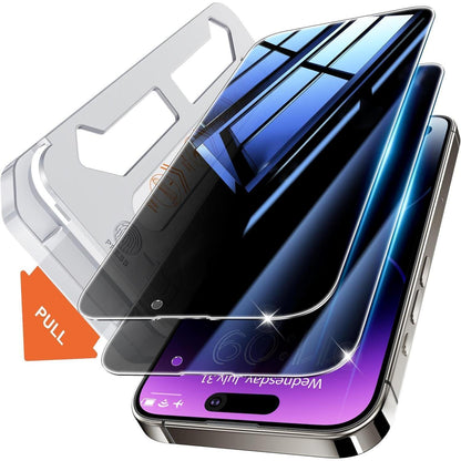 Tentoki iPhone 14 Pro 6,1 Zoll Sichtschutz Anti-Spionage 9H