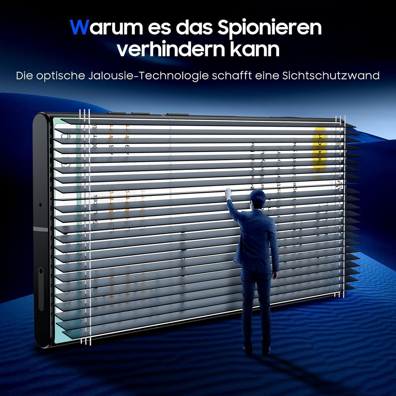 Blickschutz Schutzfolie Samsung Galaxy S23 Ultra Anti-Spy 2er Pack