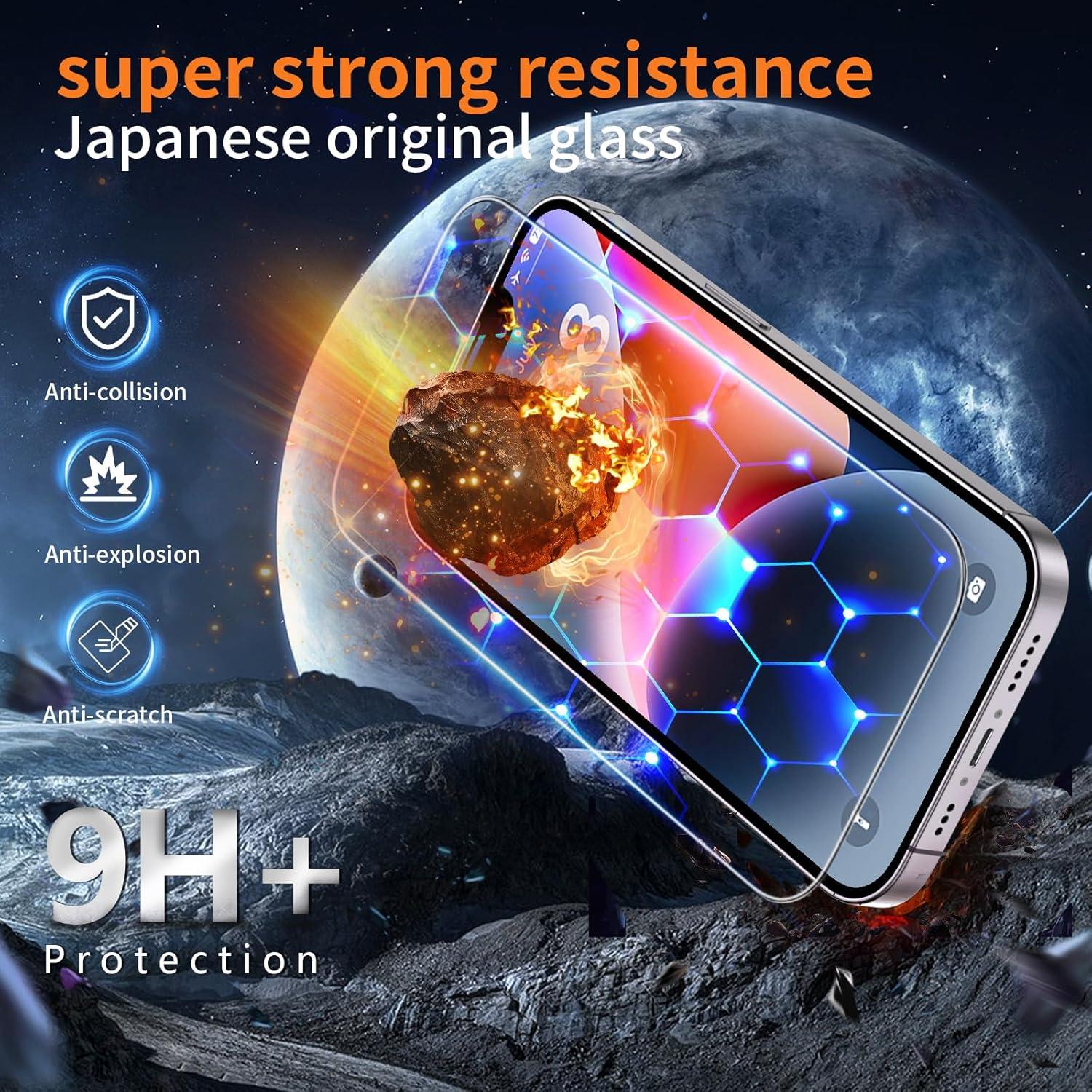 Tentoki iPhone 13/13 Pro/14 6,1 Zoll Sichtschutz 2er Pack