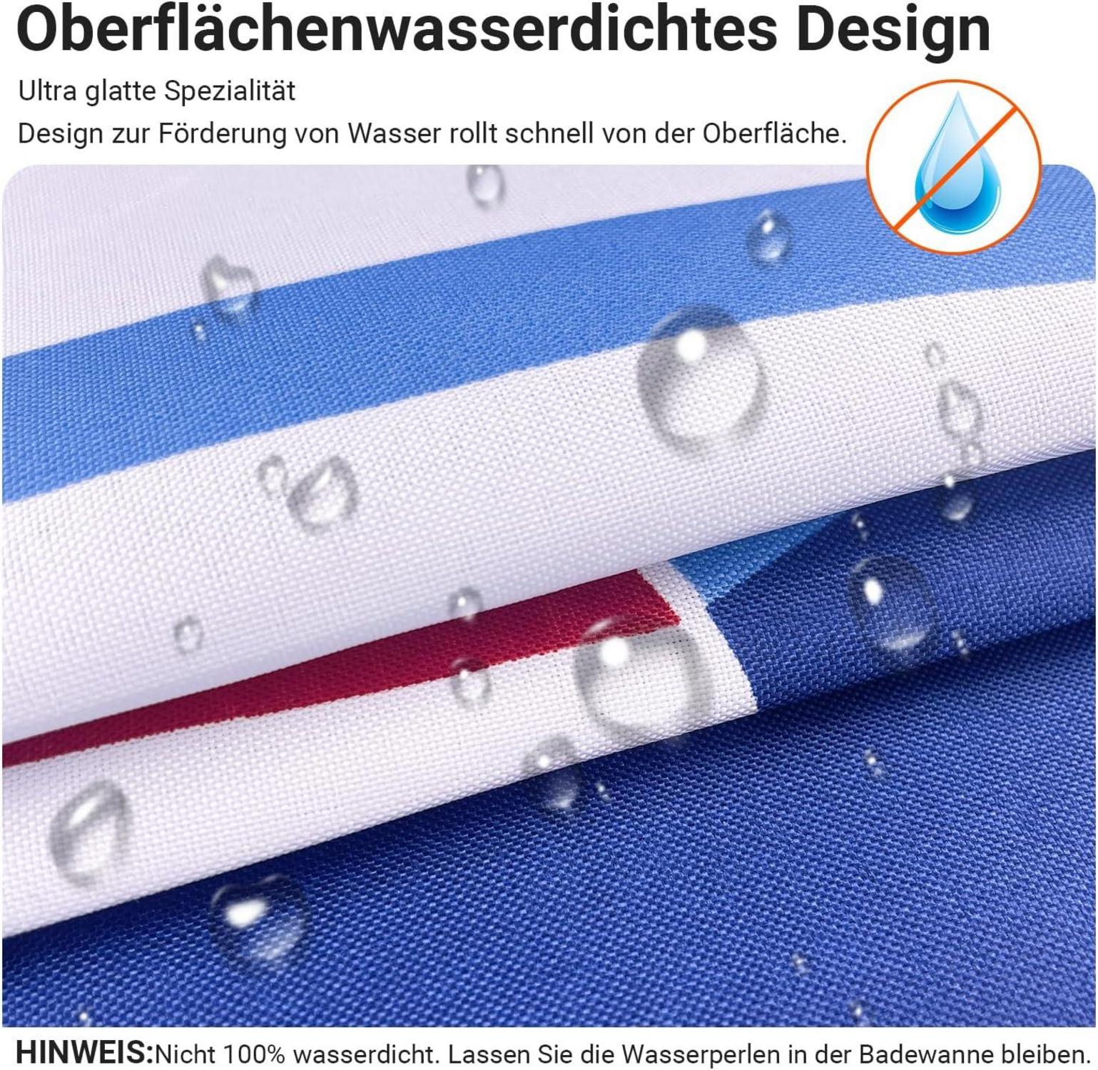 Duschvorhang Blaues Segel 240x200cm Antischimmel