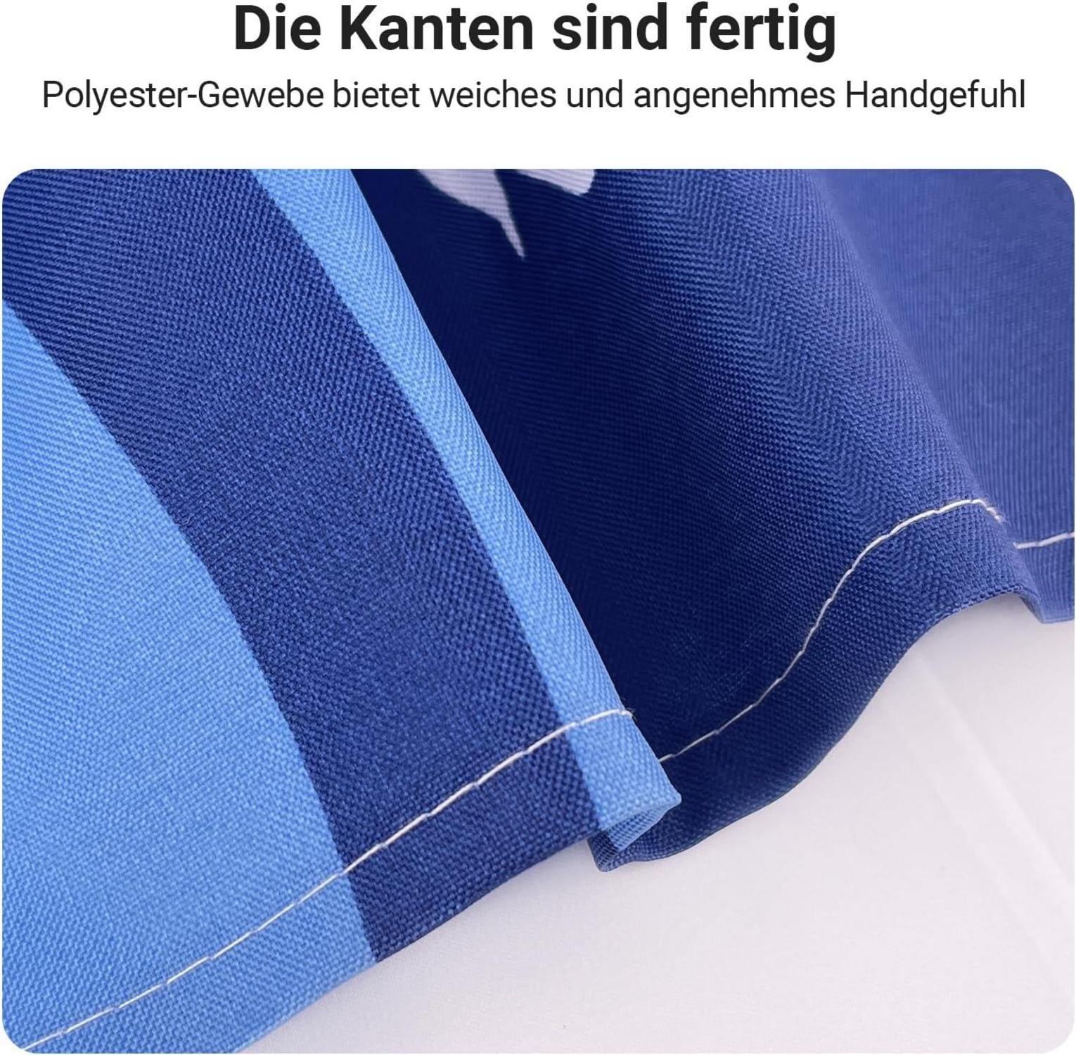 Duschvorhang Antischimmel Blaues Segel 240x200cm Wasserabweisend