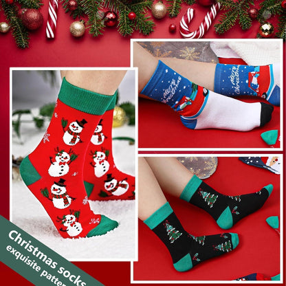 Souarts 12 Paare Weihnachtssocken Adventskalender 2026 für