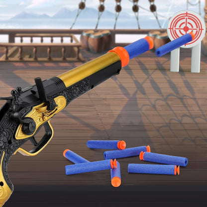 Piratenpistole Kinder Spielzeugpistole 20 Kugeln Schaumstoff Blaster Karneval Halloween