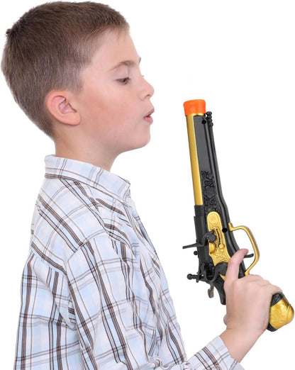 Kinder Piratenpistole Spielzeug Blaster 20 Kugeln Halloween Karneval