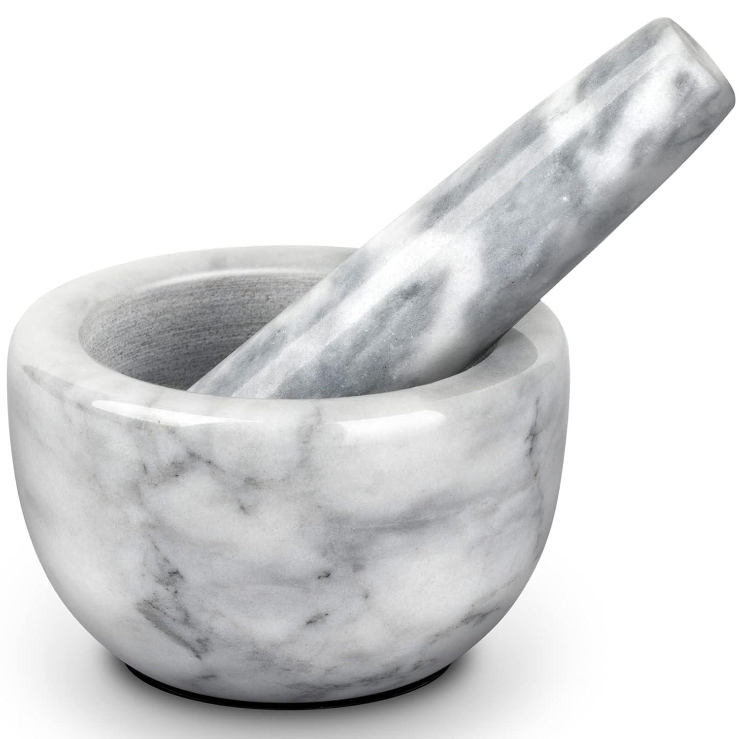 Marmor Mörser und Stößel Set 10cm Durchmesser