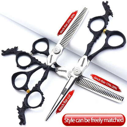 Professionelle Haarschneiderschere Set 6 Zoll Edelstahl