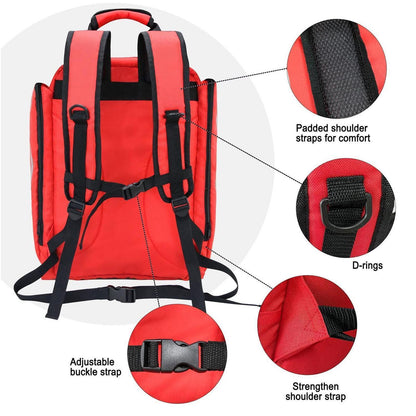 Erste-Hilfe-Rucksack Rot – Taktische Medizin Tasche für Camping
