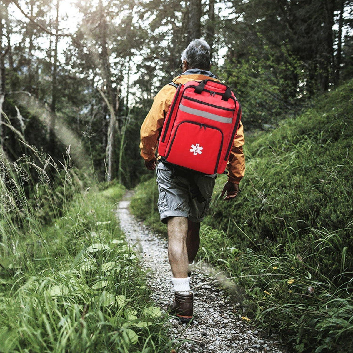 Erste-Hilfe-Rucksack Rot – Taktische Medizin Tasche für Camping