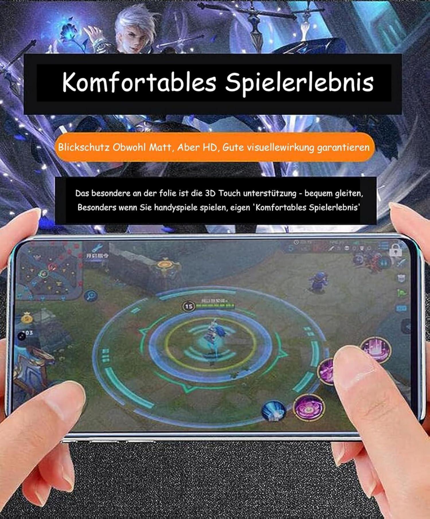 Displayschutzfolie Samsung Galaxy A72 9H Matt Anti-Reflex 3er Pack