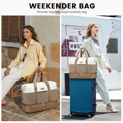 Reisetasche Damen Weekender Handgepäck Sporttasche Kliniktasche mit