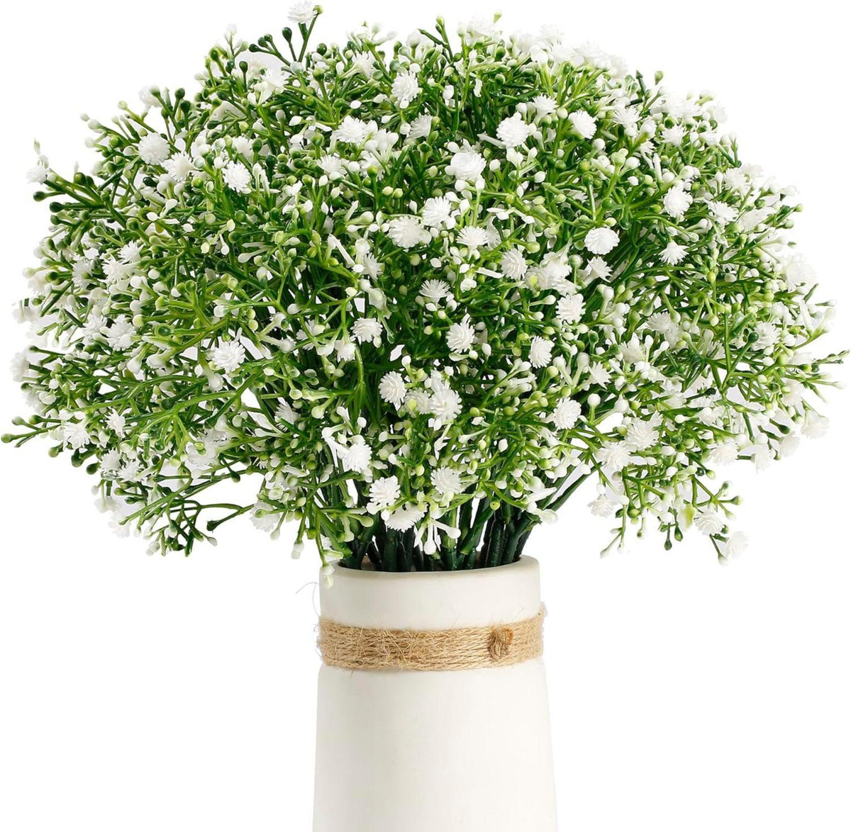 Kunstblumen Schleierkraut Hochzeit Home weiß 12 Stück