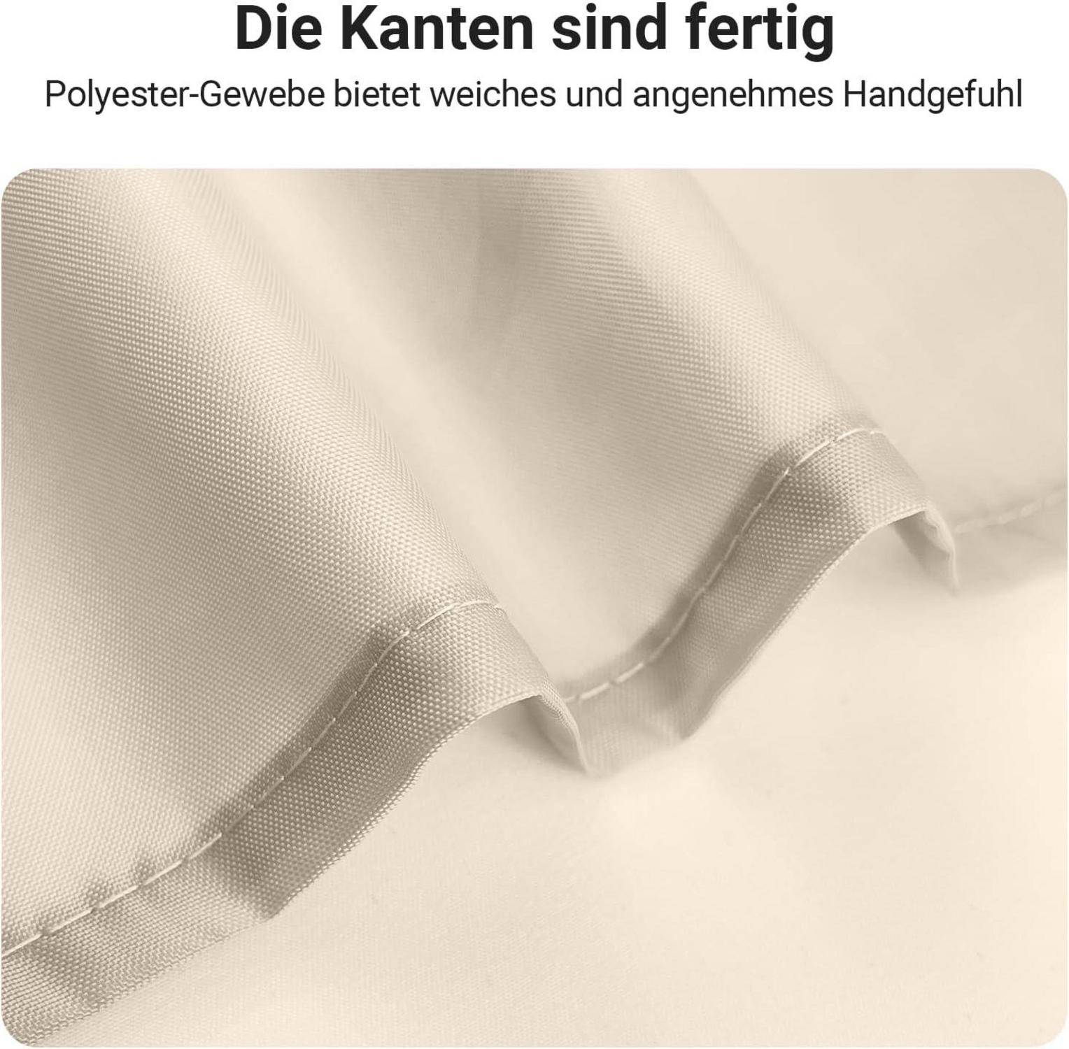 Badevorhang Antischimmel Wasserabweisend Beige 180x160cm waschbar