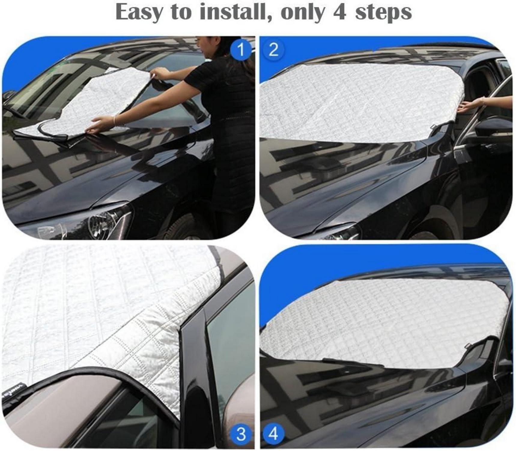 Windschutzscheibenabdeckung Auto Schutz Schnee Eis Frost Sonne UV 140x90cm
