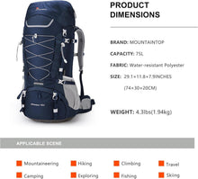 Trekkingrucksack 75L Herren Damen Outdoor Rucksack