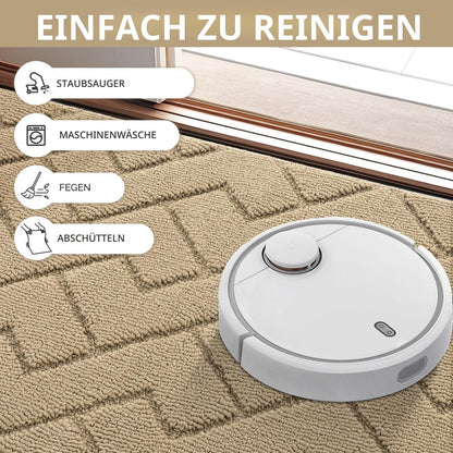 Fußmatte Innen Außen rutschfest, 80x120cm, Beige