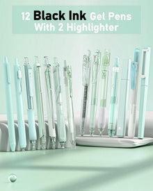 Gel-Tintenstift-Set 14-teilig mit Etui, 0,5 mm Spitze