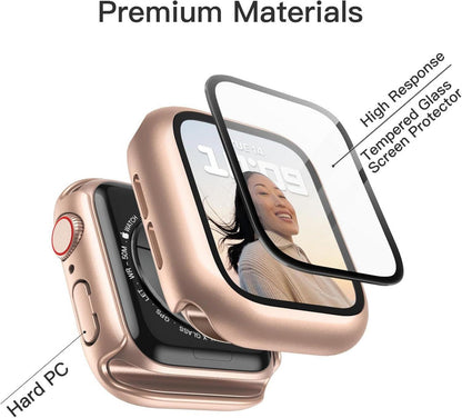Hülle mit Displayschutz für Apple Watch SE Series 6 5 4 44