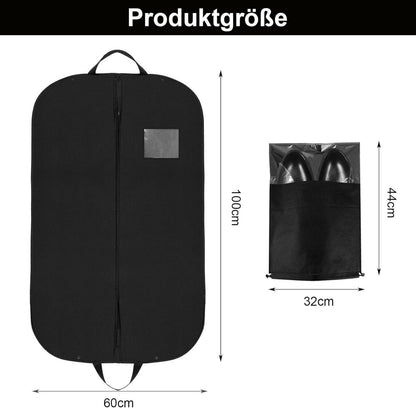 Kleidersack Set 2 Stück mit Schuhbeutel 120x60cm