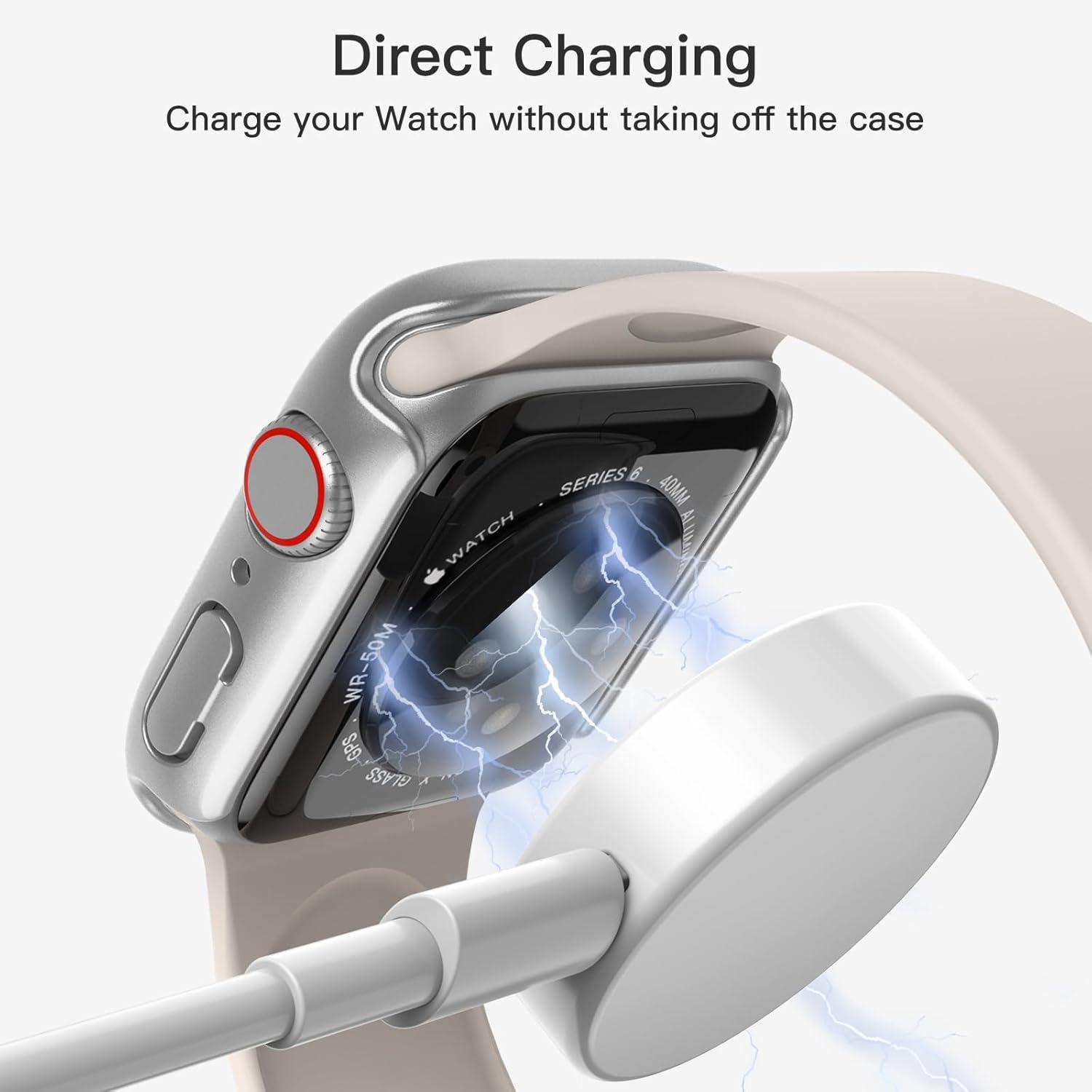 Displayschutz Hülle Apple Watch SE Series 6 5 4 40mm Schutzhülle Glas