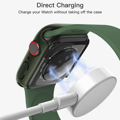 Apple Watch Series 9 8 7 45mm Displayschutz Hülle 2 Stück Grün