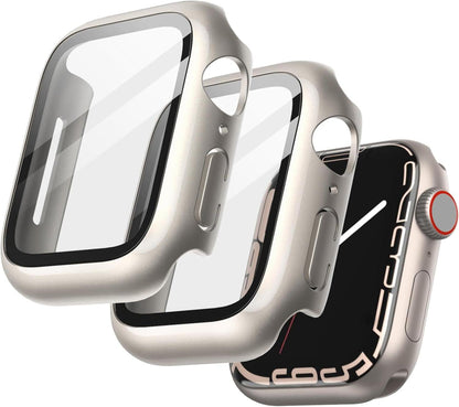 Displayschutz Hülle für Apple Watch Series 9 8 7 41mm 2er Pack