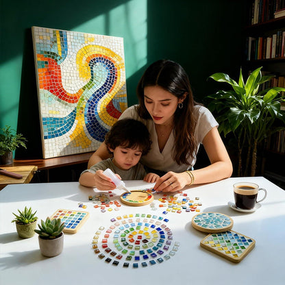 Mosaikfliesen Set zum Basteln – 150 Steine für Deko & Kunsthandwerk