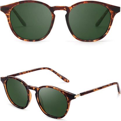 Polarisierte Retro Vintage Runde Herrensonnenbrille UV400 Sportbrille