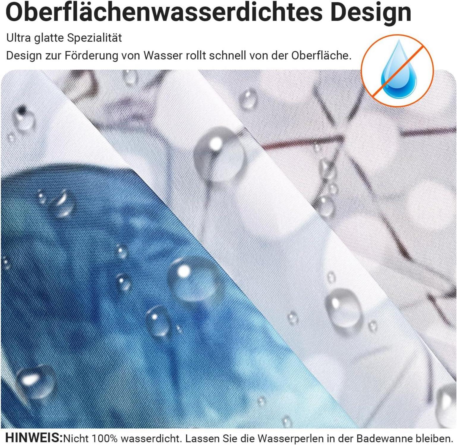 Duschvorhang Meeresschildkröte 200x200cm, Antischimmel